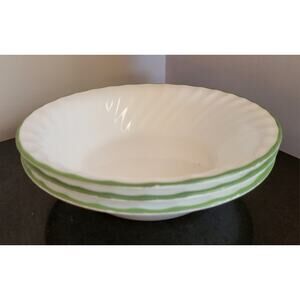 CORELLE CHUTNEY SWIRL SOUP/CEREAL BOWLS RIM 7 1/4" DIAMETER (SET OF 3)